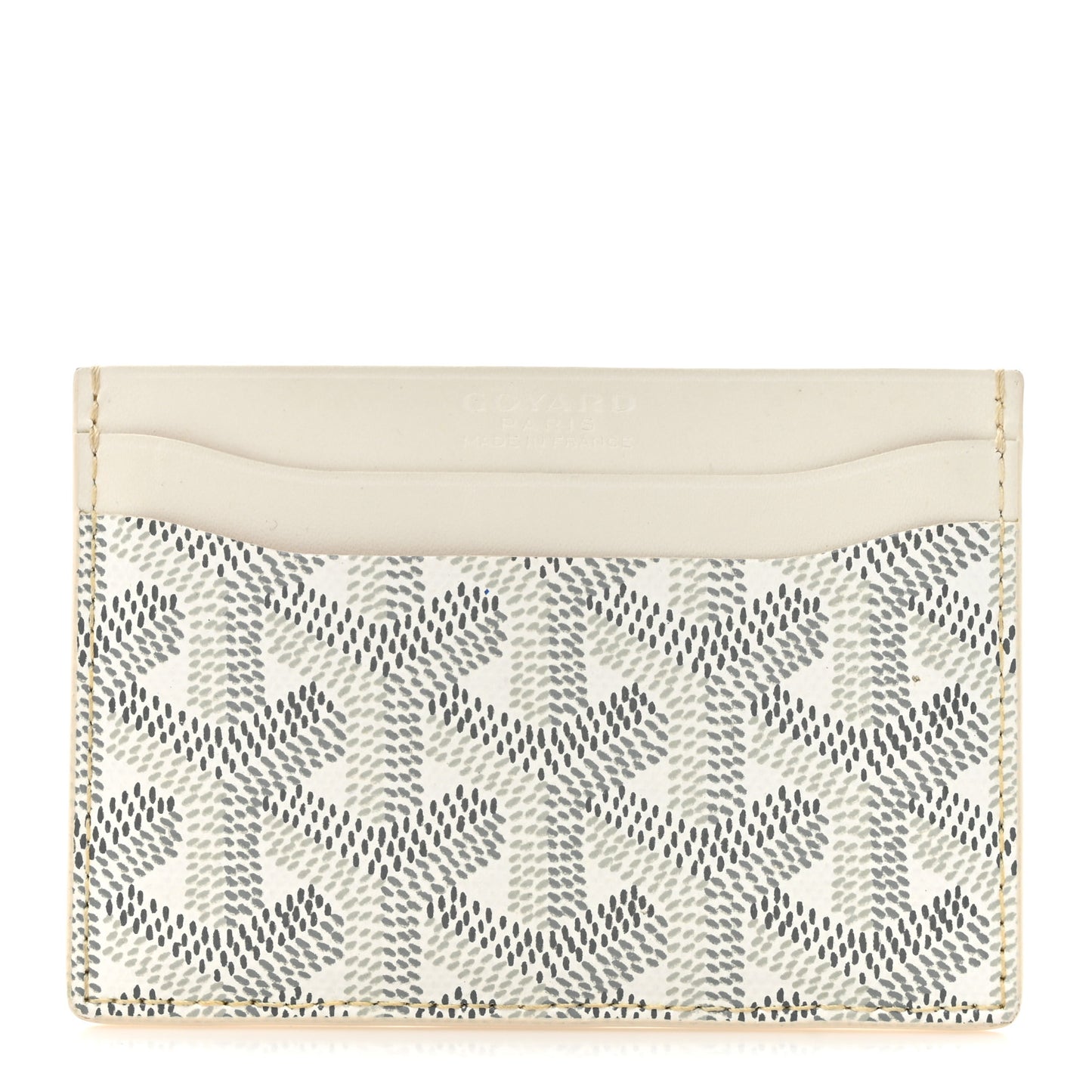Goyardine Saint Sulpice Card Holder White