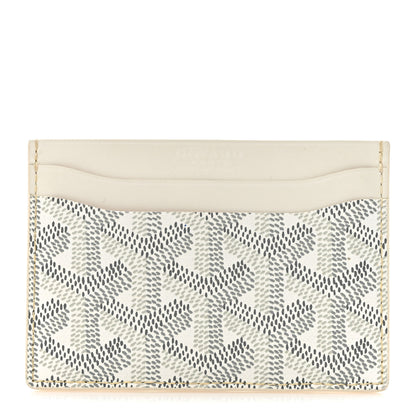 Goyard Goyardine Saint Sulpice Card Holder White 1 of 10