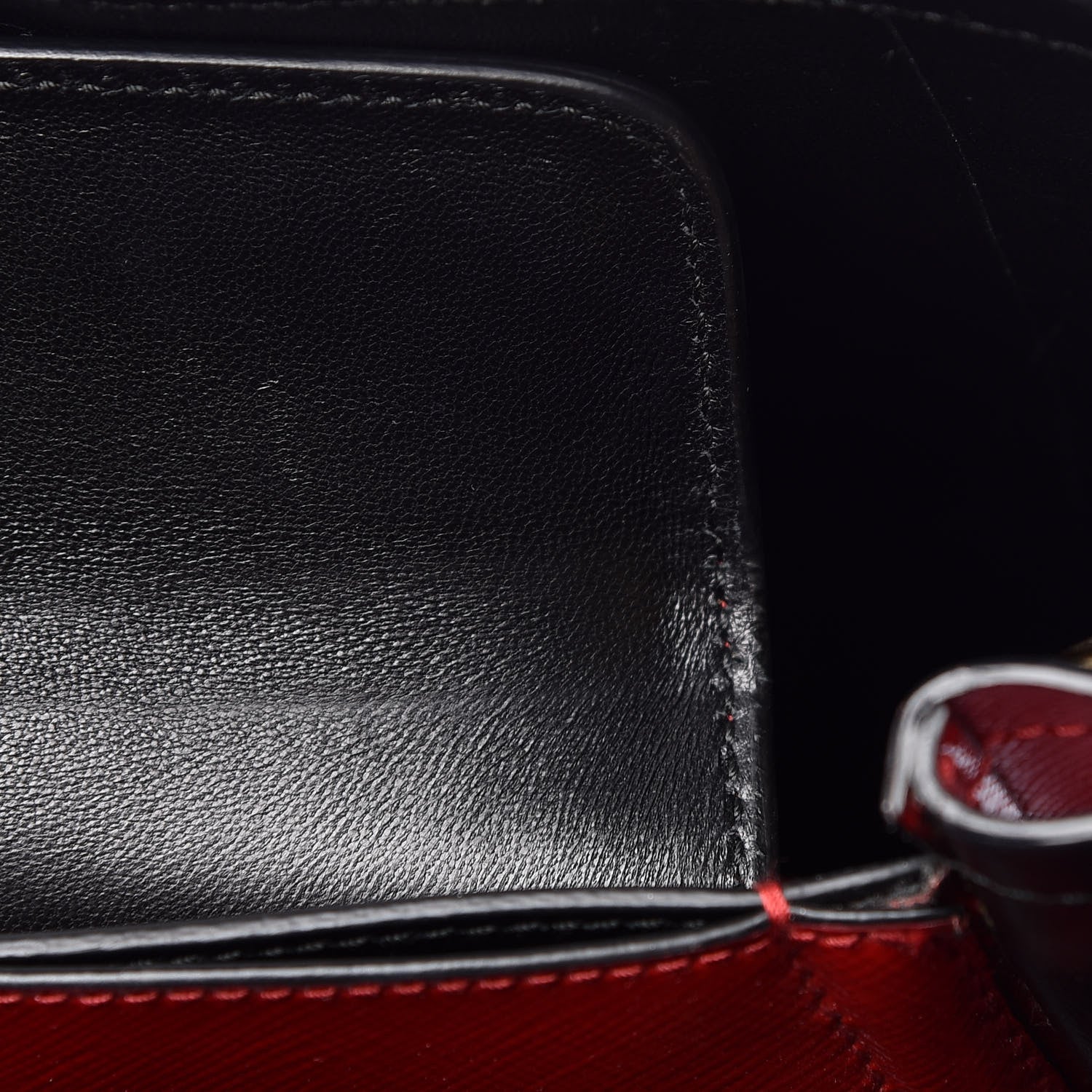 Prada Saffiano Vernice Medium Double Bag Rosso 18 of 23