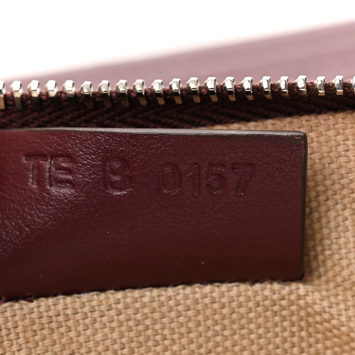 Calfskin Stitched Antigona Pouch Burgundy
