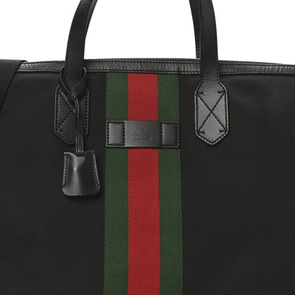 Gucci Techno Canvas Web Duffle Black 8 of 10