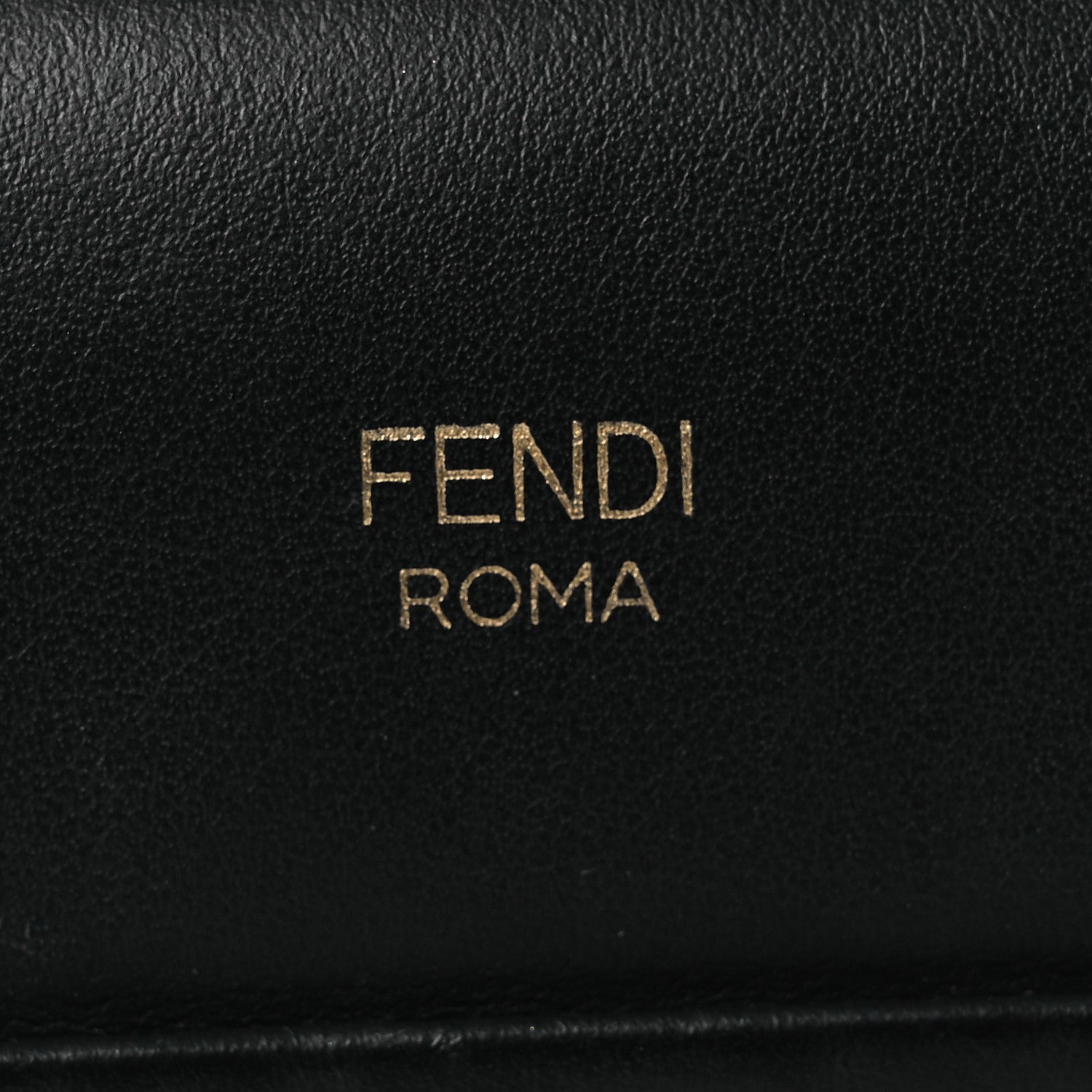 Fendi Vitello Century F is Fendi FF 1974 Embossed Small Runaway Satchel Black Maya 6 of 14