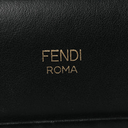 Fendi Vitello Century F is Fendi FF 1974 Embossed Small Runaway Satchel Black Maya 6 of 14
