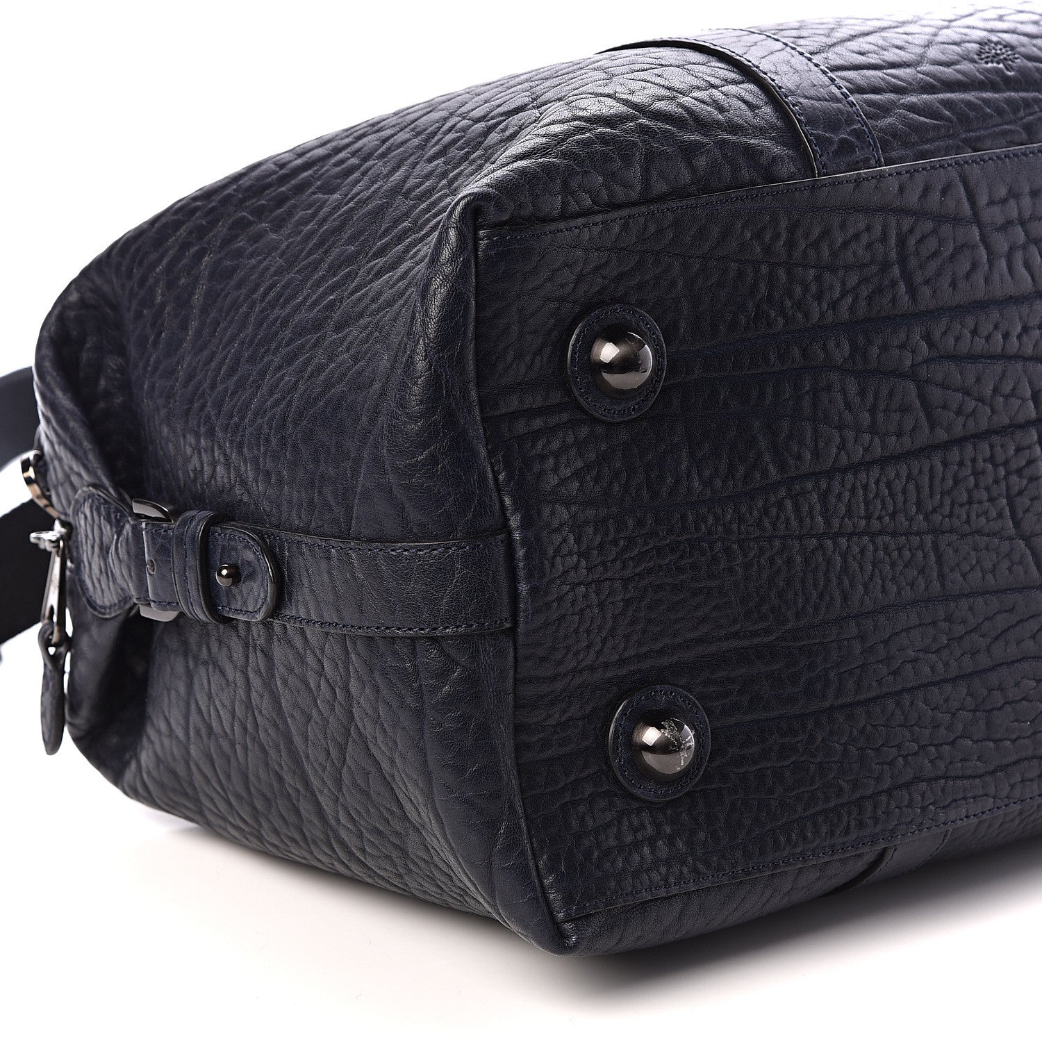 Mulberry Shrunken Calfskin Small Clipper Midnight Blue 8 of 9