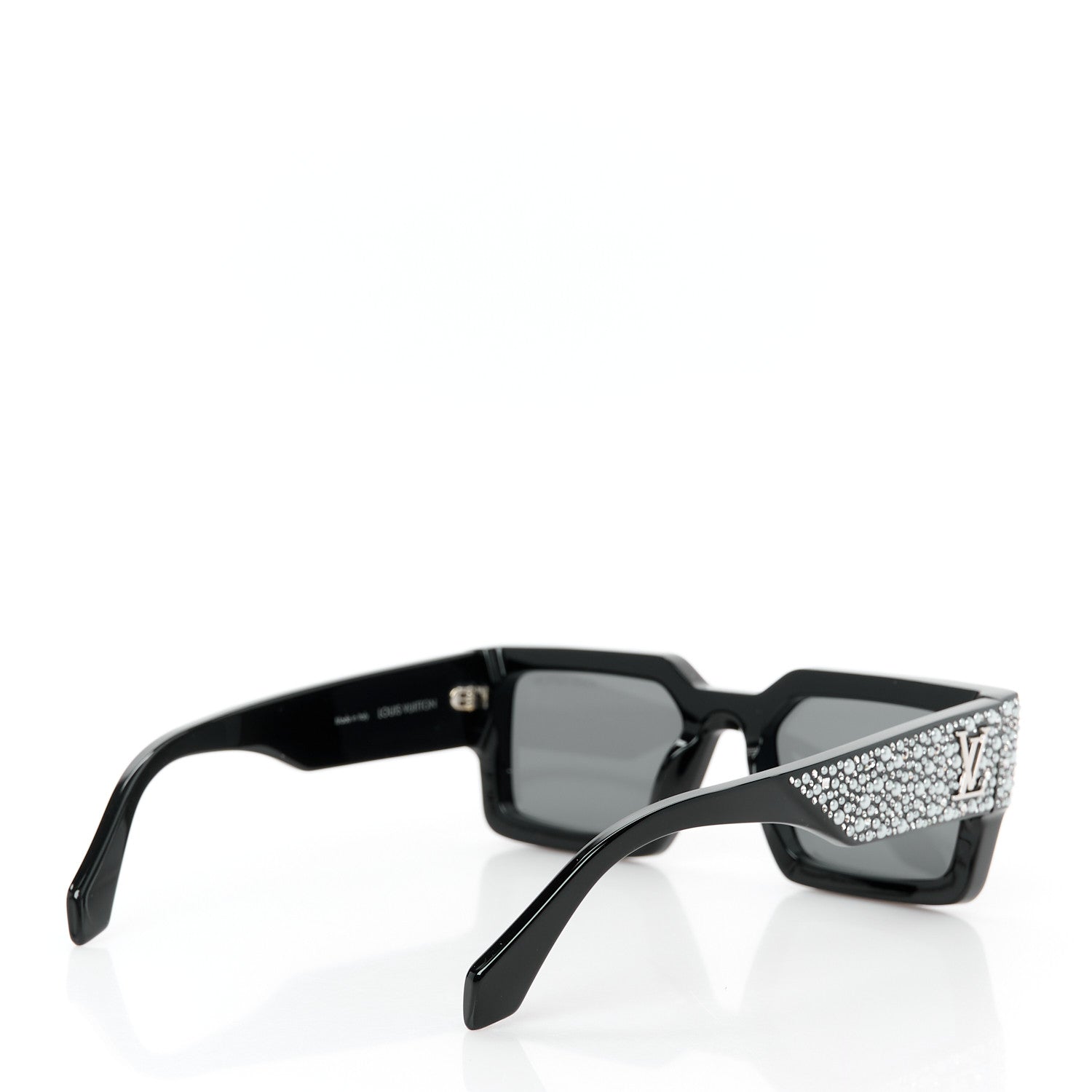 Louis Vuitton Acetate LV Clash Pearls & Strass Sunglasses Z2396W Black 4 of 8