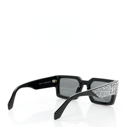 Louis Vuitton Acetate LV Clash Pearls & Strass Sunglasses Z2396W Black 4 of 8