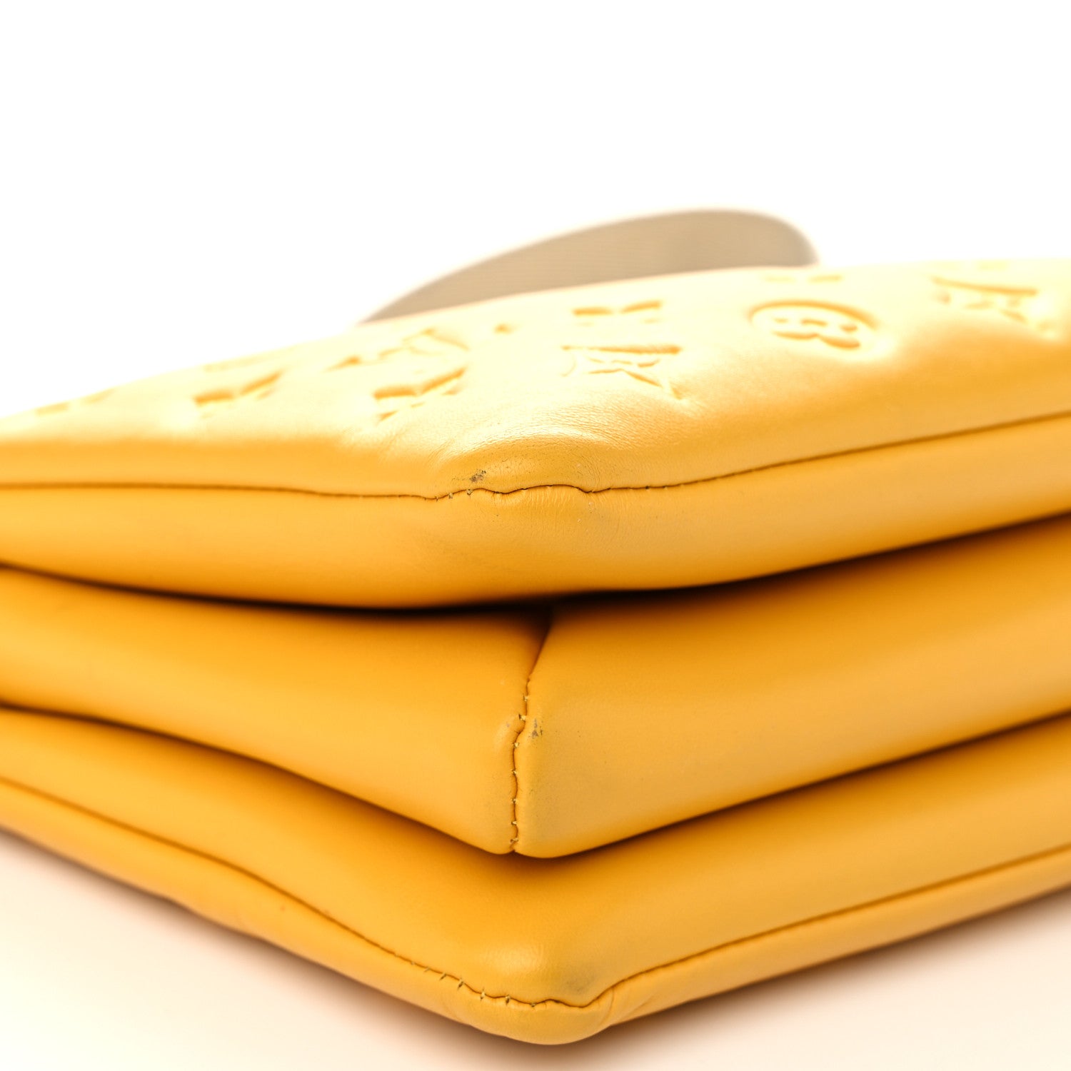 Louis Vuitton Lambskin Embossed Monogram Coussin PM Sunflower 10 of 11