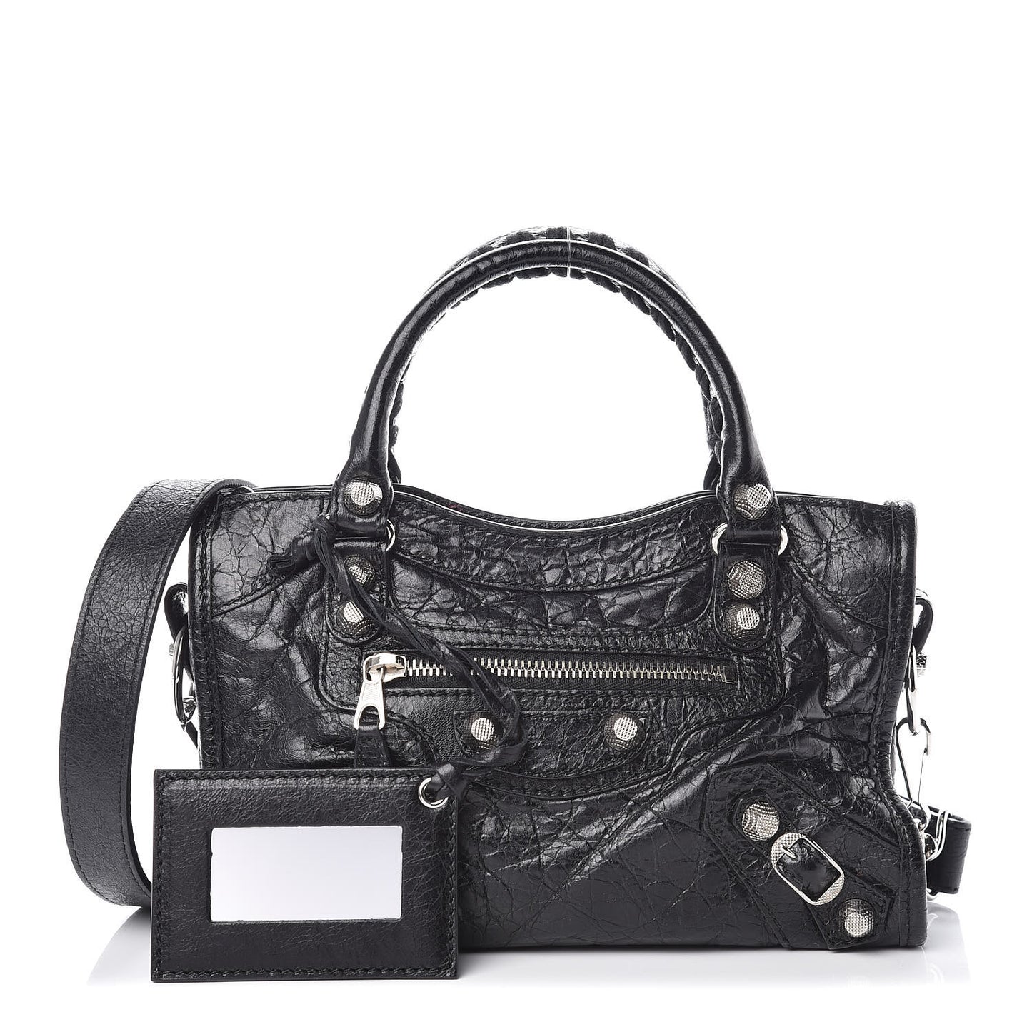 Agneau Giant 12 Silver Hardware Mini City Black