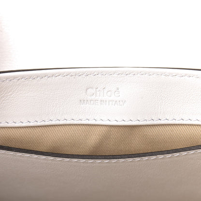 Chloe Calfskin Crocodile Embossed Mini C Double Carry Brilliant White 6 of 9