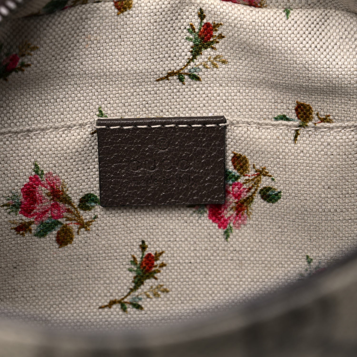 Gucci GG Supreme Monogram Web Neo Vintage Shoulder Bag Beige New Acero Crop 6 of 12