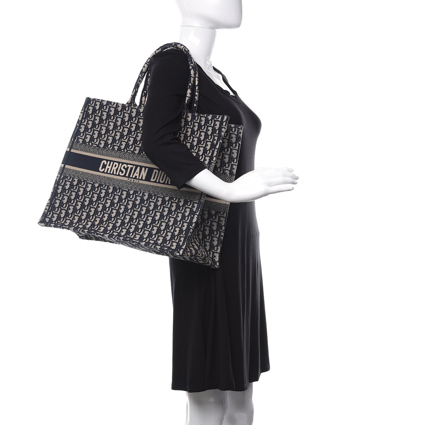 Oblique Book Tote Blue Multicolor