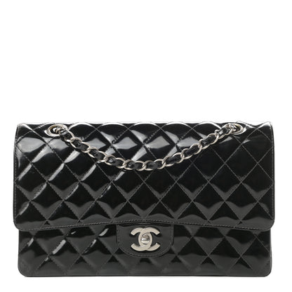 Chanel Patent Quilted Medium Double Flap Black 1 of 17