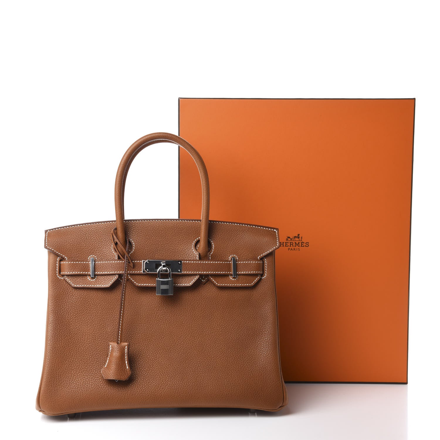 Hermes Natural Barenia Faubourg Birkin 30 Fauve 11 of 11