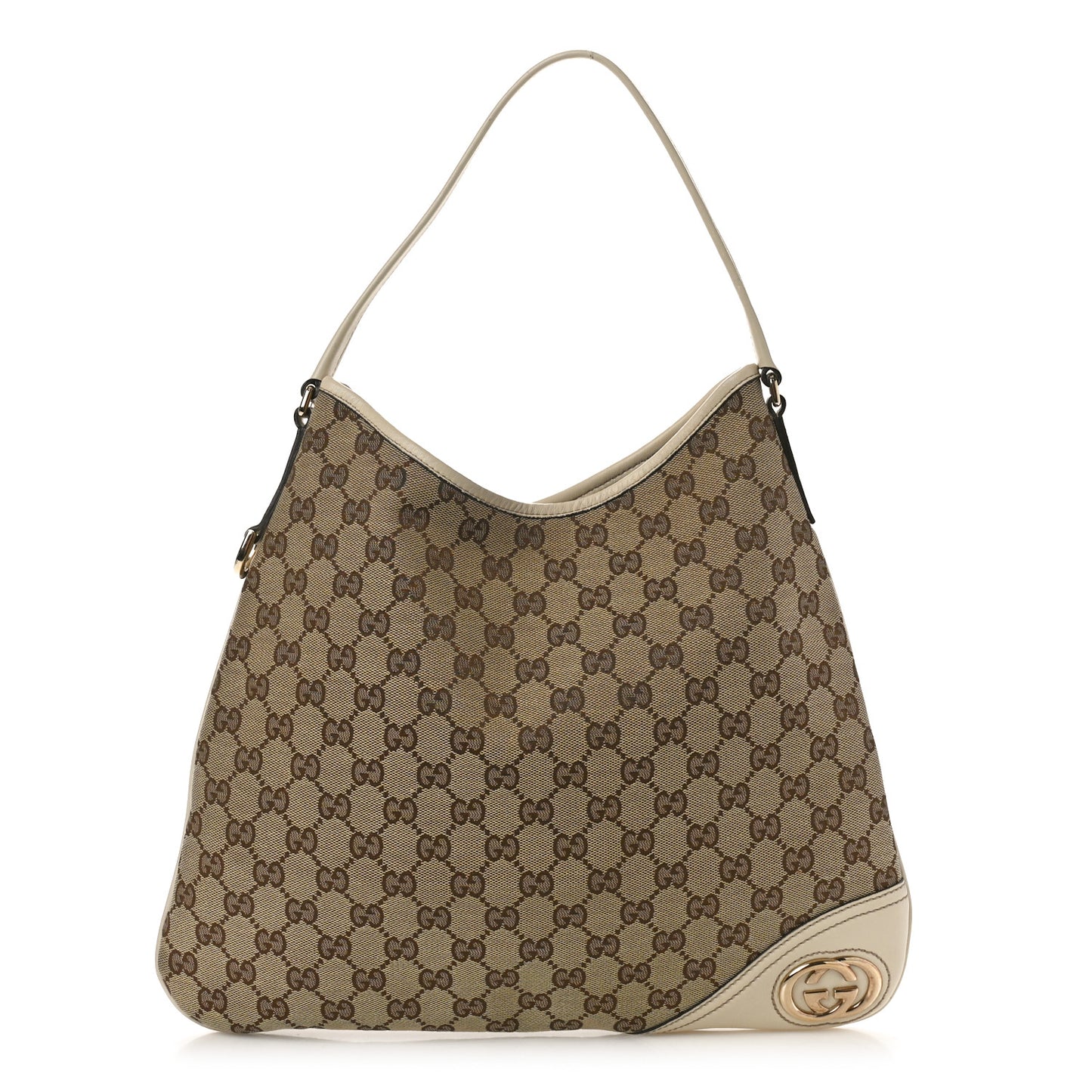 Monogram Medium New Britt Hobo Off White