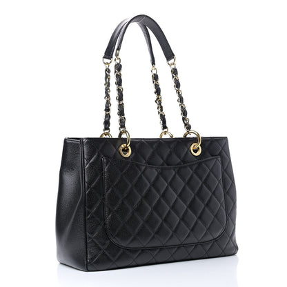 Chanel Caviar Quilted Grand Shopping Tote GST Black 3 of 9