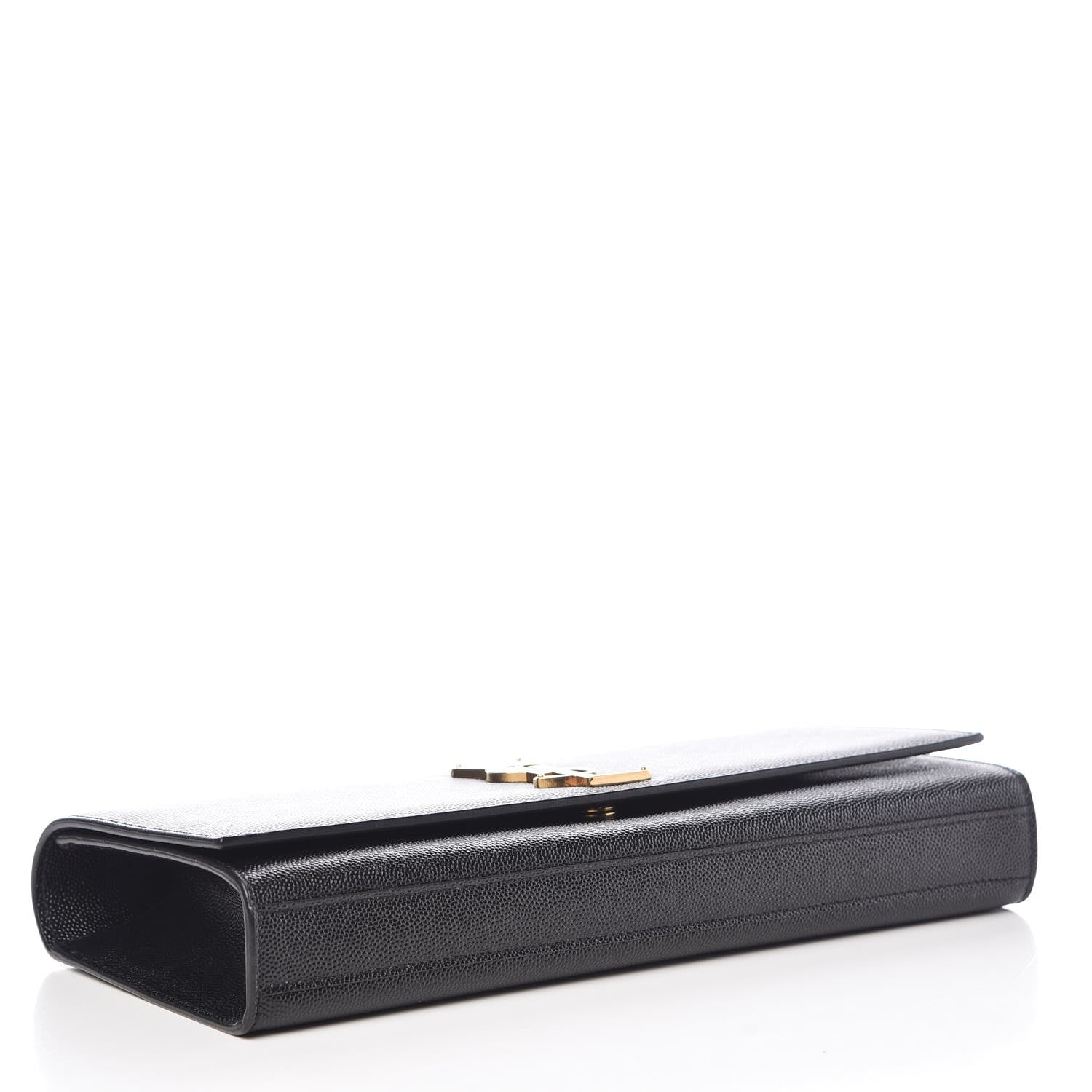 Saint Laurent Grain De Poudre Monogram Cassandre Clutch Black 4 of 9