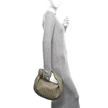 Bottega Veneta Nappa Intrecciato Teen Jodie Hobo Travertine 2 of 9