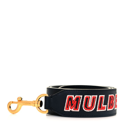 Mulberry Smooth Calfskin Embroidered Logo Strap Black Multicolor 1 of 4