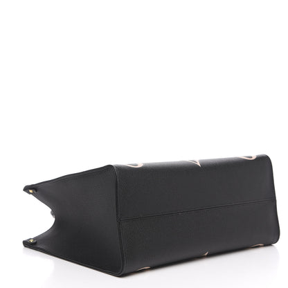 Louis Vuitton Empreinte Monogram Giant Onthego MM Black Beige 3 of 8