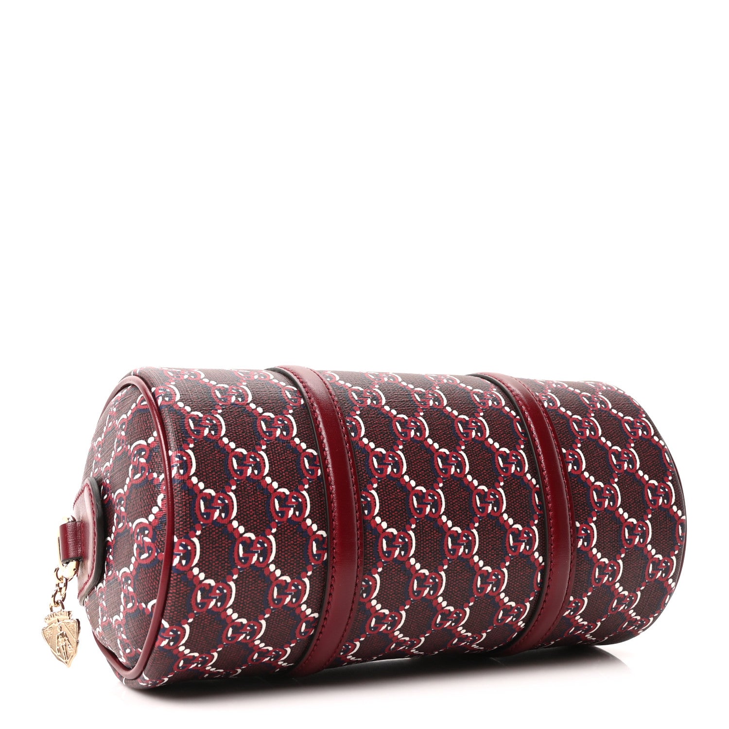 Gucci GG Shadow Monogram Ophidia Top Handle Bowler Bag  Rosso Ancora Red 4 of 10