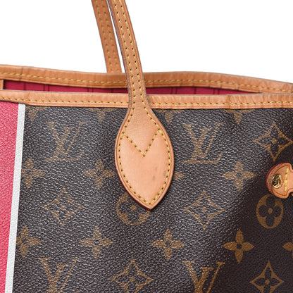 Louis Vuitton Monogram My LV Heritage Neverfull MM Fuchsia White 13 of 18