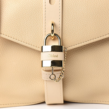 Chloe Shiny Grained Calfskin Medium Aby Day Shoulder Bag Blondie Beige 8 of 8