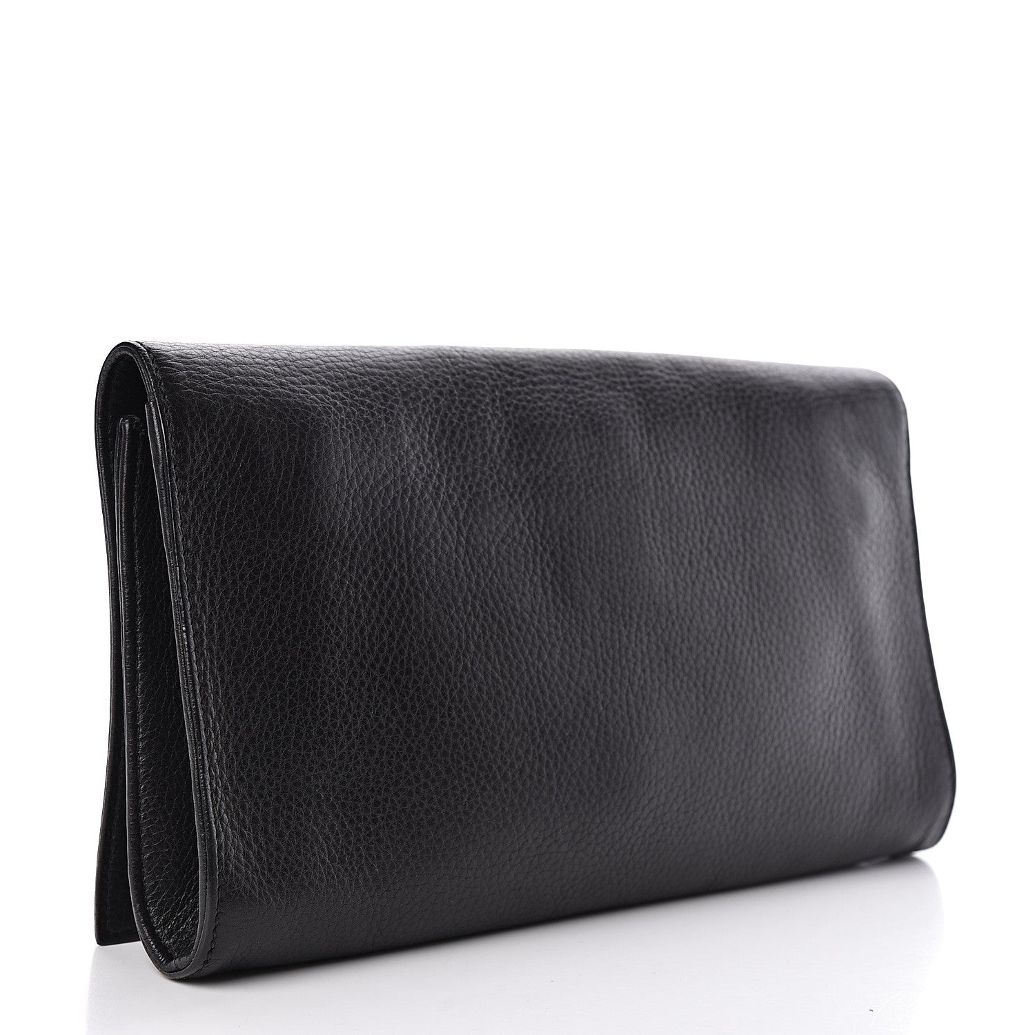 Gucci Pebbled Calfskin Medium Soho Clutch Black 3 of 9