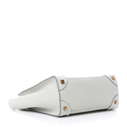 Celine Drummed Calfskin Micro Luggage Jade 3 of 12