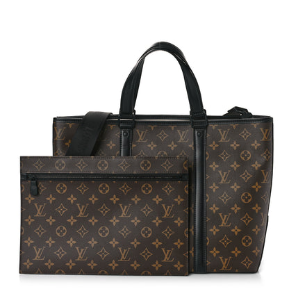 Louis Vuitton Monogram Macassar Weekend Tote PM 9 of 9