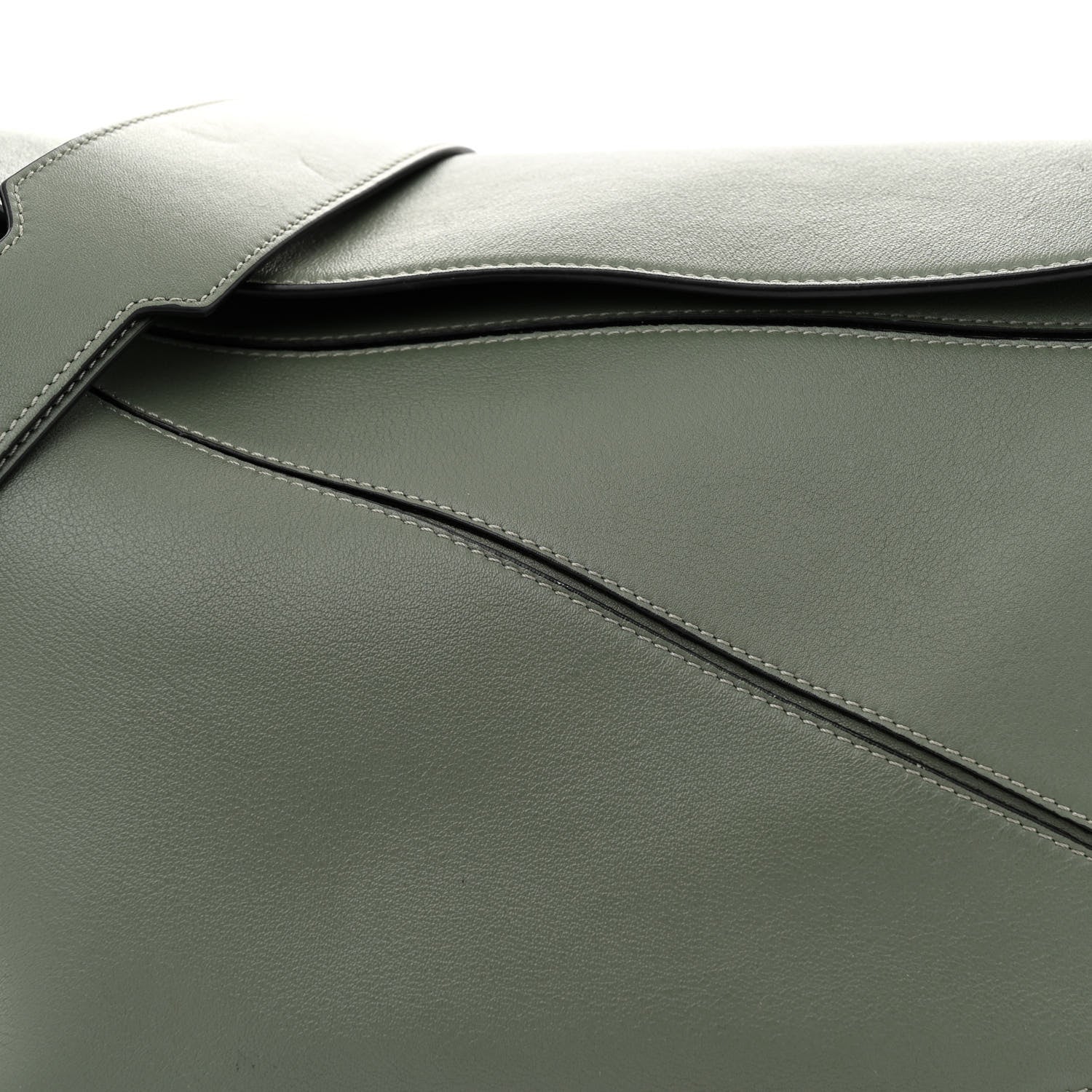 Loewe Calfskin Large Puzzle Bag Dark Sage 7 of 14