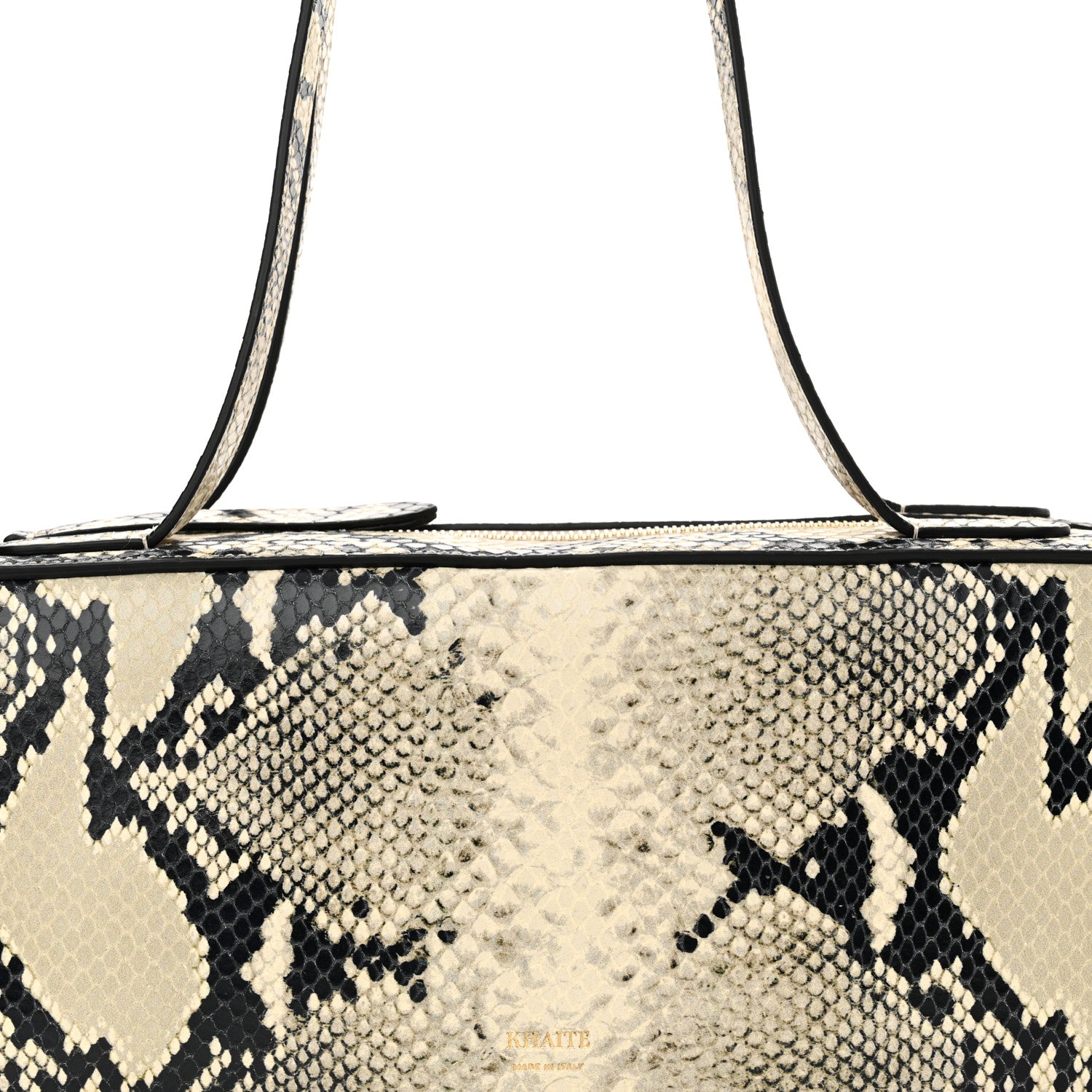 Khaite Calfskin Python Embossed Simona Shoulder Bag Natural 7 of 9