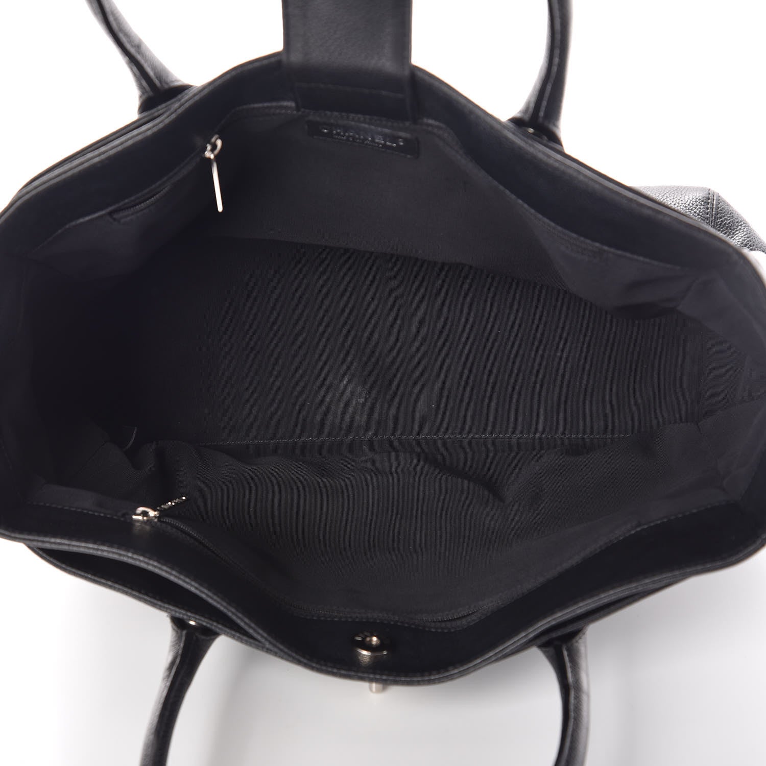 Chanel Calfskin Cerf Executive Shopper Tote Black 7 of 10