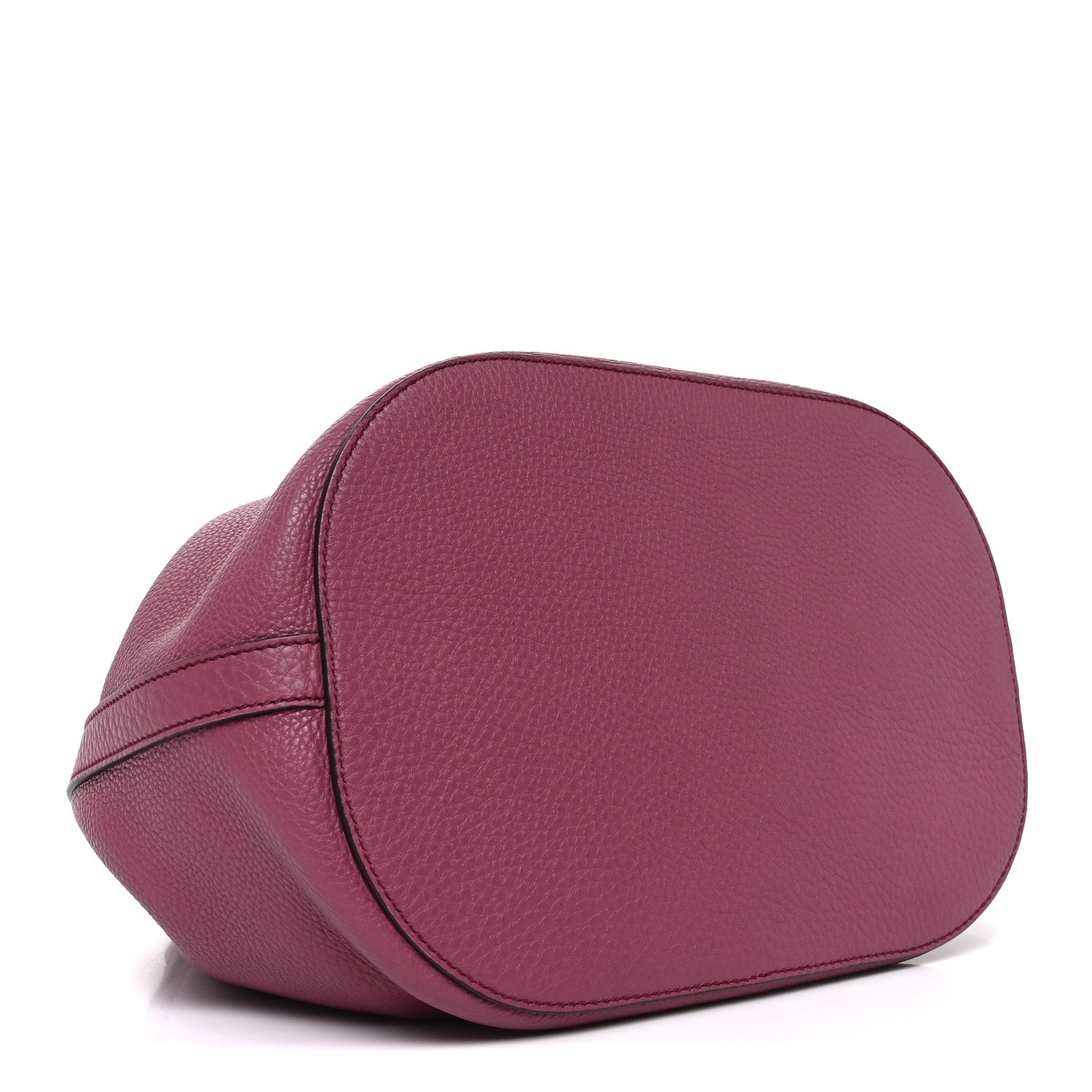 Gucci Pebbled Calfskin Miss Bamboo Bucket Bag Purple 1904564