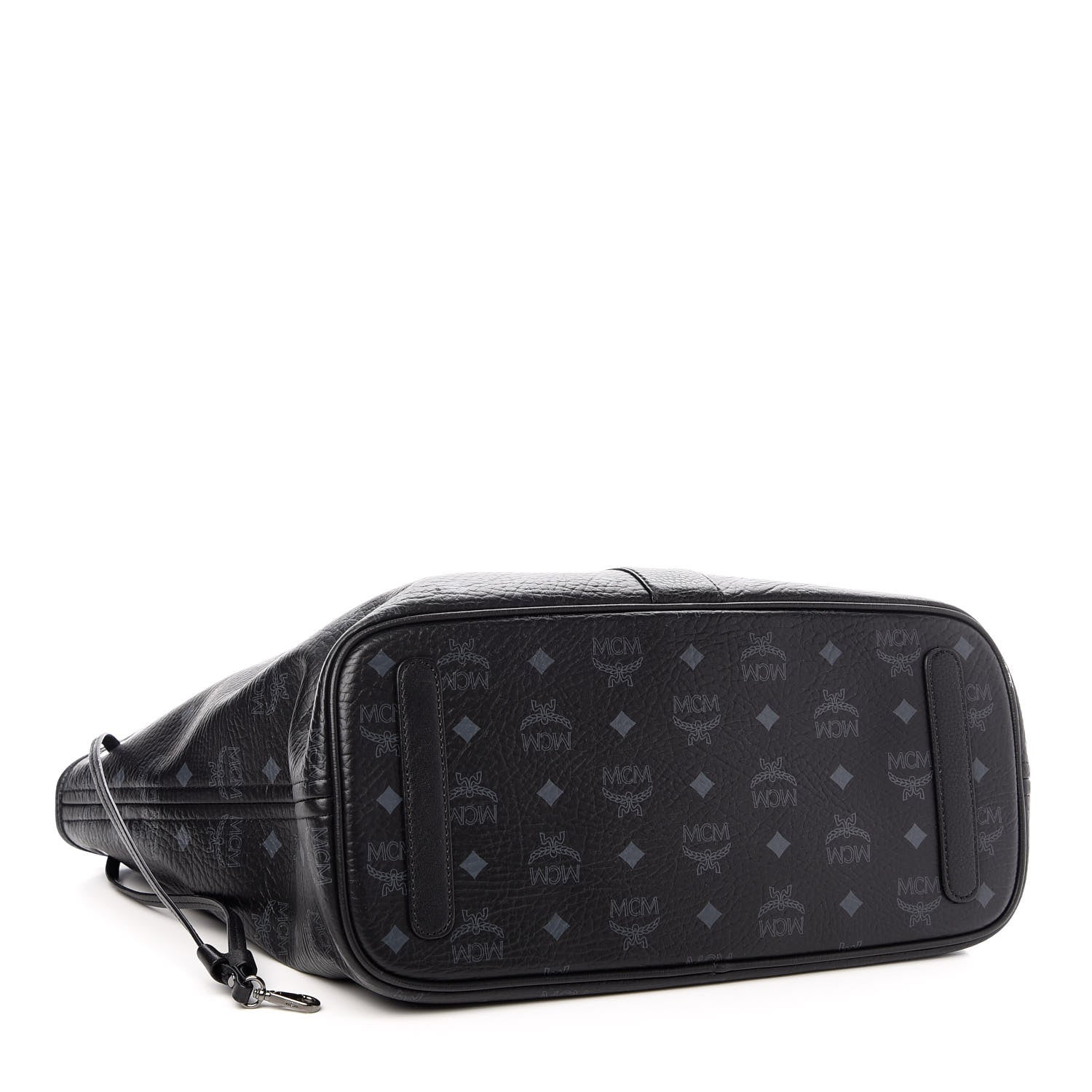 MCM Visetos Medium Liz Reversible Shopper Tote Black 4 of 14