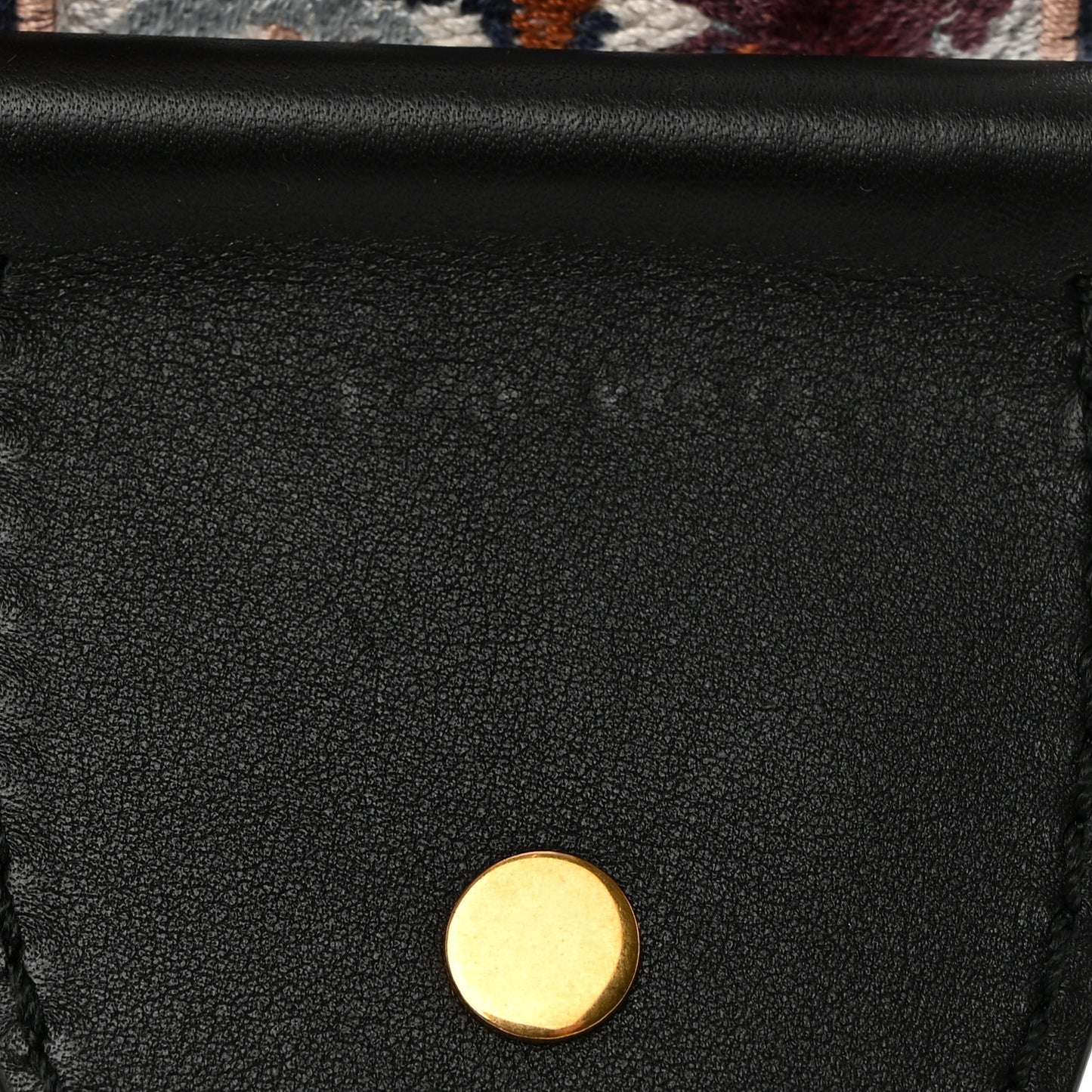 Canvas Embroidered Studded KaleiDiorscopic Shoulder Strap Multicolor
