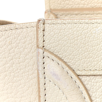 Celine Drummed Calfskin Nano Luggage Ivory 15 of 20