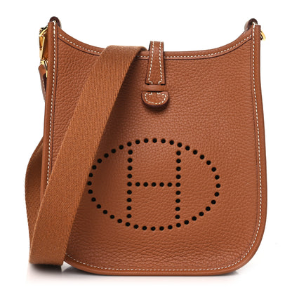 Hermes Taurillon Clemence Evelyne TPM Gold 1 of 10