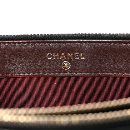 Chanel Lambskin Quilted Small Clutch With Chain Black 6 of 11