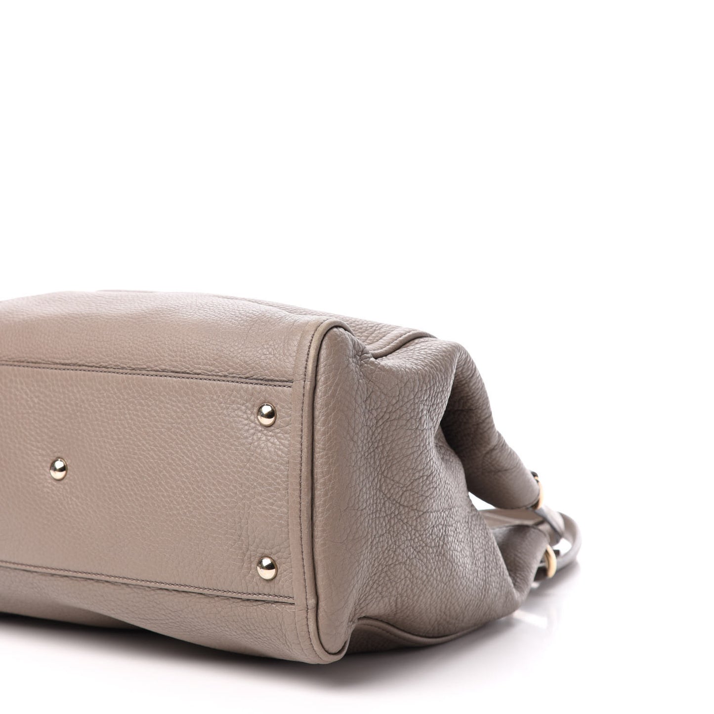 Pebbled Calfskin Medium Soho Shoulder Bag New Fango