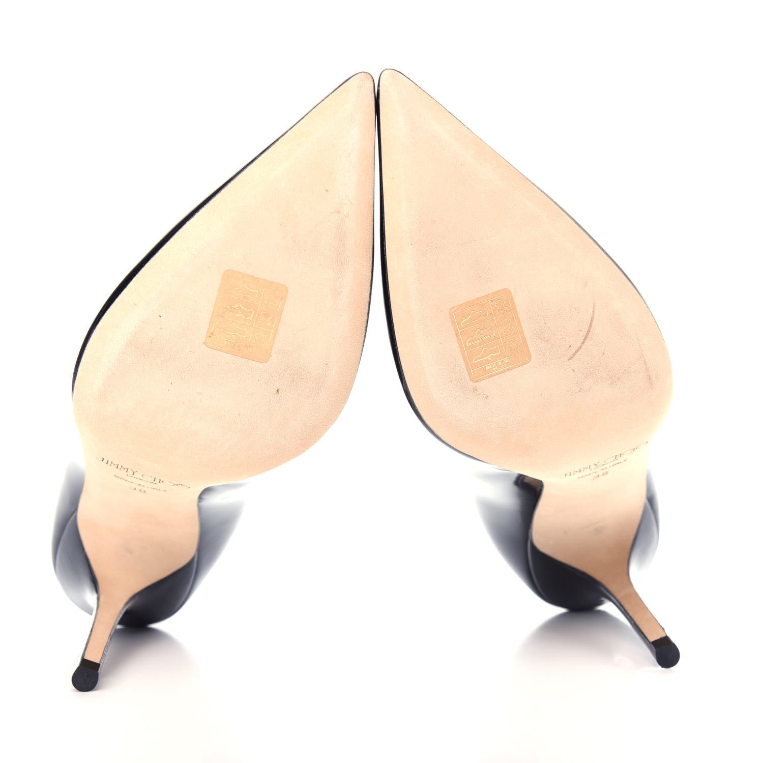 Jimmy Choo Patent Agnes 85 Pumps 38 Black 6 of 10