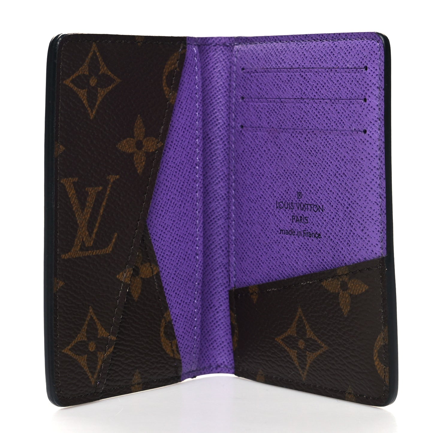 Monogram Pocket Organizer NM Purple