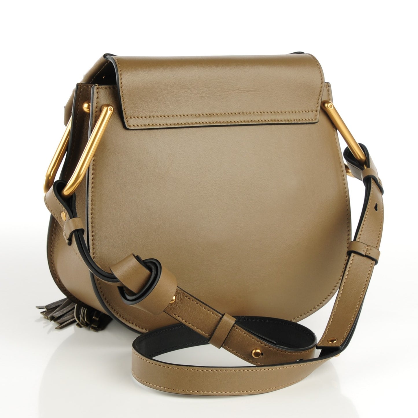 Calfskin Small Hudson Shoulder Bag Merino Grey