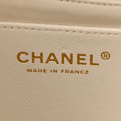 Chanel Caviar Quilted Jumbo Single Flap White 6 of 14