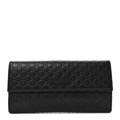Gucci Microguccissima Continental Flap Wallet Black 1 of 10
