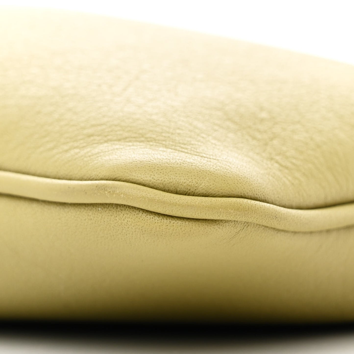Soft Calfskin Zippered Shoulder Bag Pistachio