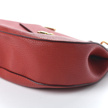 Chloe Grained Lambskin Drew Shoulder Bag Plaid Red 7 of 10