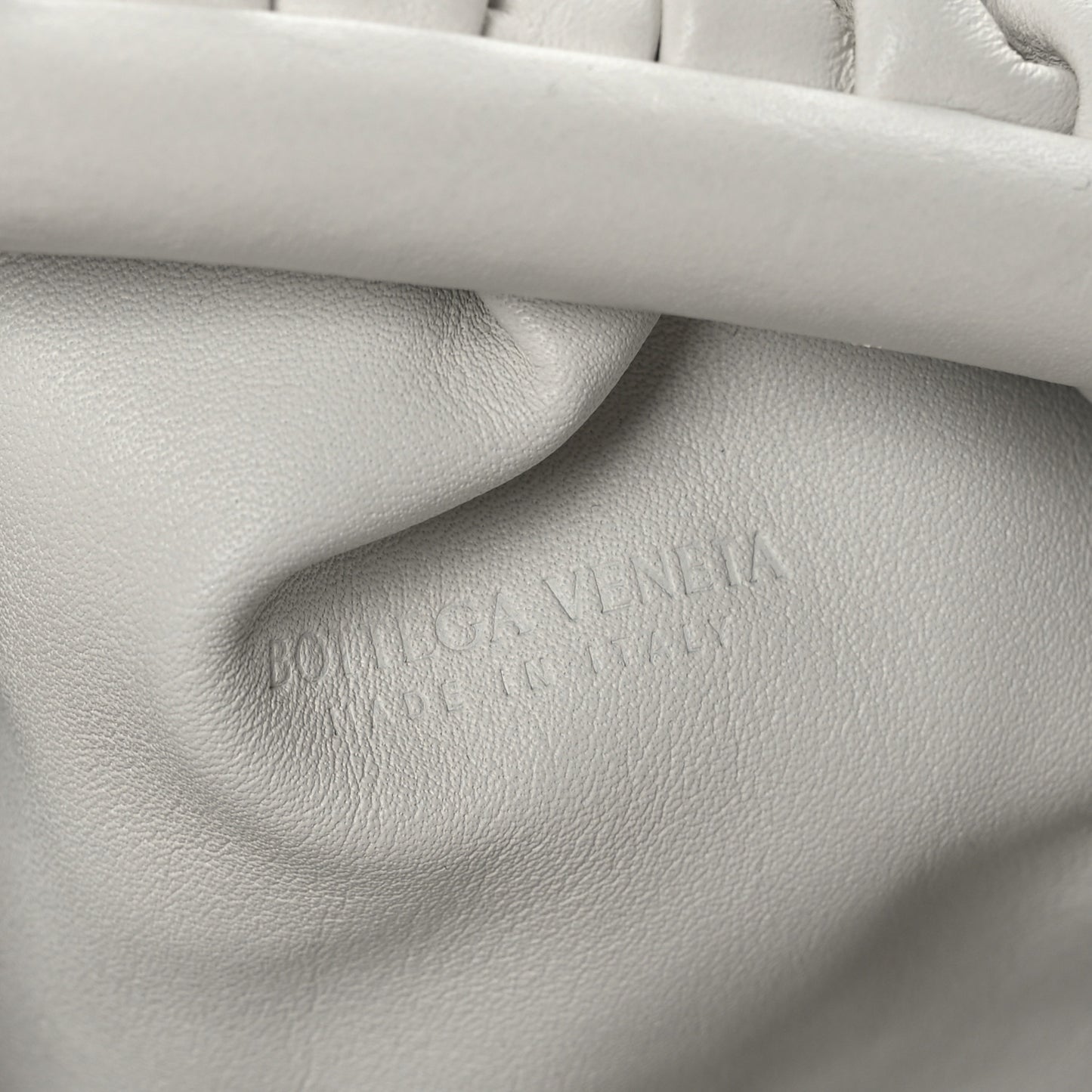 Butter Calfskin The Mini Pouch Chalk
