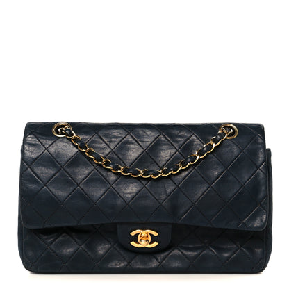 Chanel Lambskin Quilted Medium Double Flap Black 1 of 12