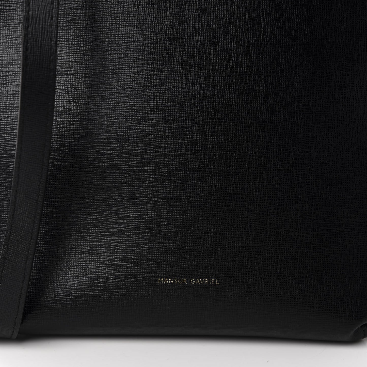 Saffiano Mini Bucket Bag Black Flamma