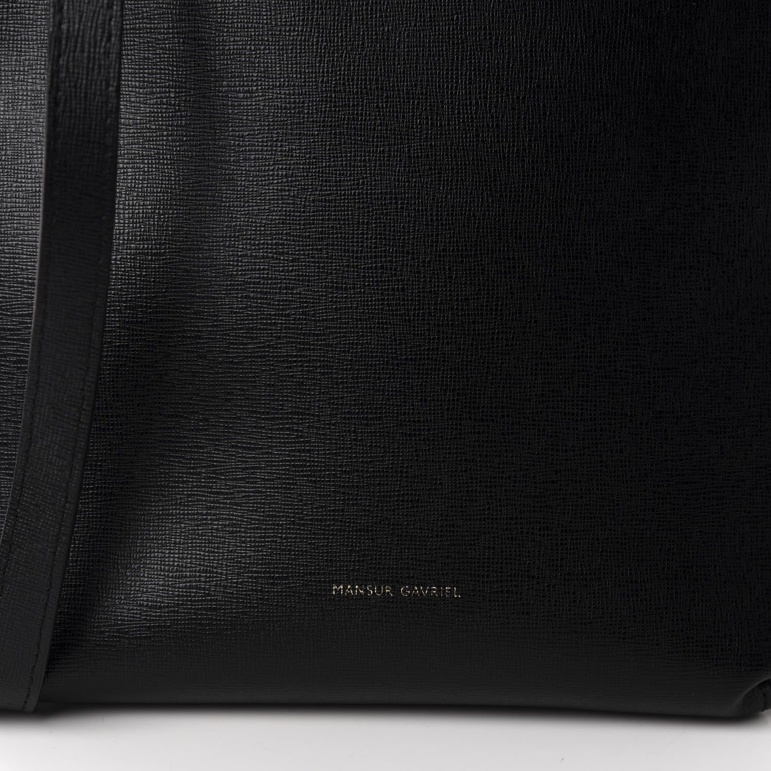 Mansur Gavriel Saffiano Mini Bucket Bag Black Flamma 15 of 15